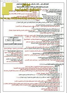 مذكرة أسئلة اختبارية امتحانية مع الحل (هذا وطني) الثاني عشر