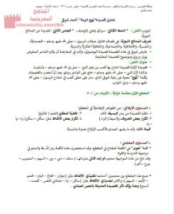 شرح وتحليل قصيدة البردة