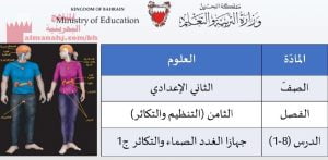 شرح درس جهاز الغدد الصم والتكاثر