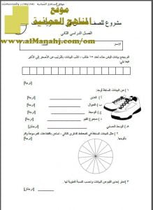 اختبار قصير نموذج 5 (منهج كامبردج) (رياضيات) السادس