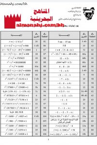 إجابات بعض تمارين من كتاب الطالب ريض 263