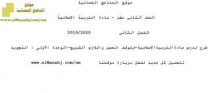 شرح لدرس مادة التربية الإسلامية الوقف الحسن واللازم القبيح الوحدة الأولى : التجويد (تربية اسلامية) الثاني عشر