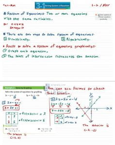 شرح وحل الوحدة الثالثة, منهج انجليزي (رياضيات) الحادي عشر العام