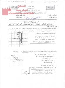 أسئلة وإجابة امتحان نهاية الفصل (فيز 210)
