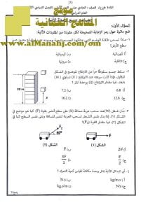 تحميل الأسئلة الرسمية للفصل الدراسي الثاني الدور الأول (فيزياء) الحادي عشر