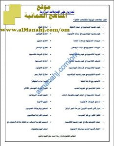 ورقة عمل وتمارين على المعادلات الموزونة (كيمياء) الثاني عشر