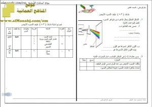 اختبار قصير نموذج 22 (منهج كامبردج) – نشاط (3-5) مع الحل (علوم) الثامن