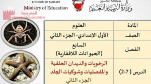 عرض بوربوينت لدرس الرخويات والديدان الحلقية والمفصليات وشوكيات الجلد