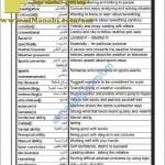 كراسة تجميع المفردات الهامة للفصل (الجزء1) (لغة انجليزية) الثاني عشر