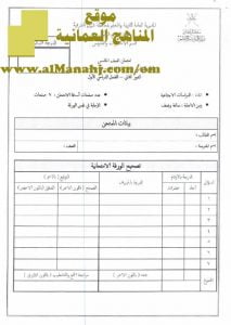 امتحان وإجابة الأسئلة الرسمية في محافظة شمال الشرقية للفصل الدراسي الأول الدور الثاني (اجتماعيات) الخامس