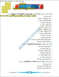 كتاب أساسيات اللغة وقواعدها (لغة انجليزية) الثالث