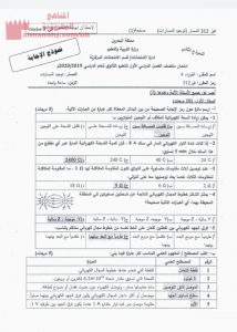 إجابة نموذجية لمنتصف مقرر فيز 312 نموذج 2