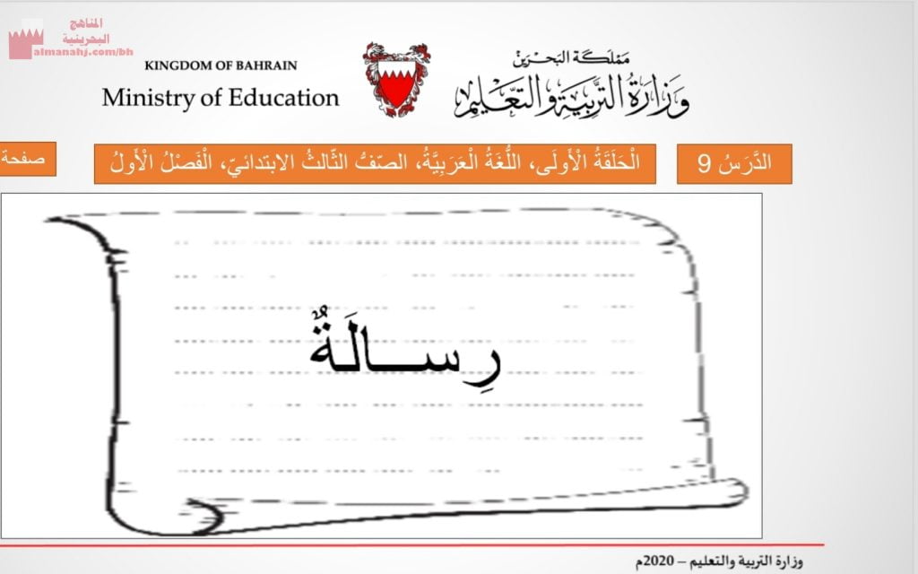 عرض بوربوينت لدرس الرسالة