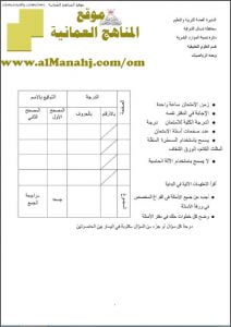 أوراق عمل واختبارات قصيرة نموذج 3 (رياضيات) الثامن