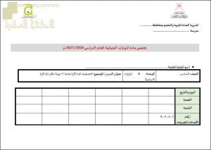 النموذج المعتمد للتحضير لمادة المهارات الحياتية لجميع الصفوف (التربية) ملفات مدرسية