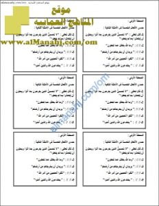 ورقة عمل و أنشطة تدريبية لدرس الأفعال الخمسة (لغة عربية) الثامن