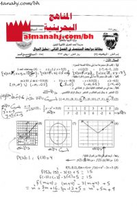 إجابة بطاقة مراجعة المنتصف : تحليل الدوال مقرر ريض 363