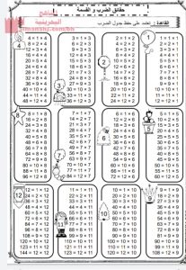 مذكرة الحساب الذهني مع الحل (رياضيات) الرابع