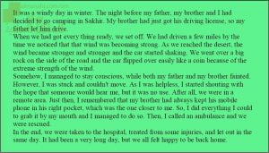 كتابة قصة نموذج سادس (لغة انجليزية) ملفات مدرسية