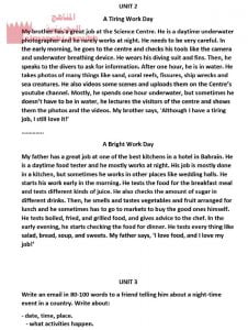 مراجعة التطبيق الرابع (لغة انجليزية) السادس