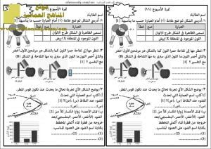 اختبار قصير نموذج 10 (منهج كامبردج) (علوم) الثامن