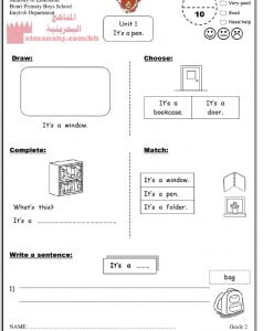 نشاط اللغة الإنجليزية الوحدة الأولى 4 (لغة انجليزية) الثاني