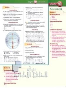 مراجعة الوحدة العاشرة ASSESSMENT, منهج انجليزي (علوم) التاسع المتقدم