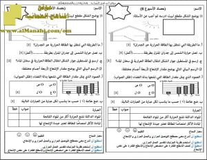 اختبار قصير نموذج 11 (منهج كامبردج) (علوم) الثامن