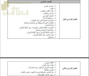 محتوى الاختبار النهائي وفق منهج كامبردج مع ملخصات شاملة (علوم) السادس