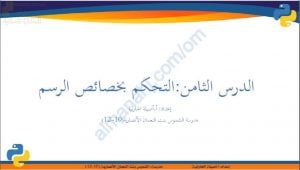 ملخص شرح درس التحكم بوحدات الرسم (حاسوب) العاشر