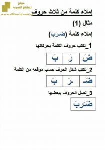 أساليب الإملاء