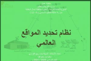 عرض تقديمي وشرح وحل تمارين درس نظام تحديد المواقع العالمي – بوربوينت (جغرافيا) الثاني عشر