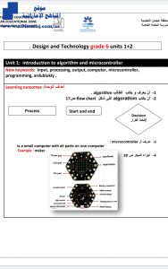 مراجعة الوحدة الأولى والثانية, (تصميم) السادس