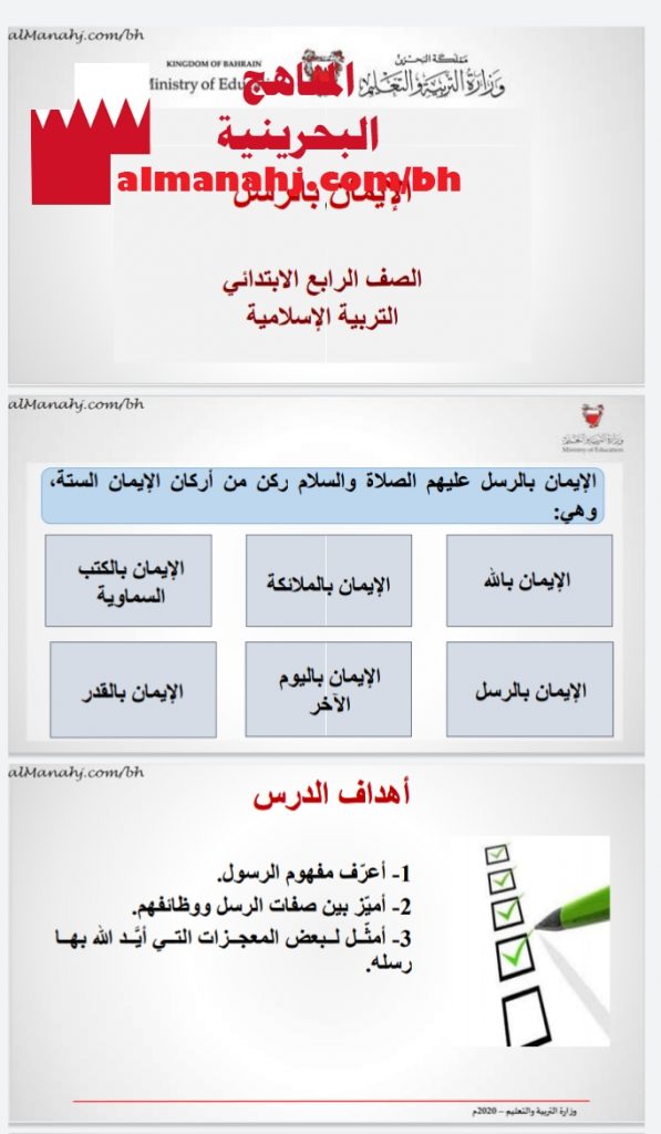 درس الإيمان بالرسل