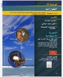 كتاب الطالب وحدة الغازات, (كيمياء) العاشر المتقدم
