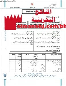 أوراق عمل عن دلالات المركبات الكلامية من دروس النحو