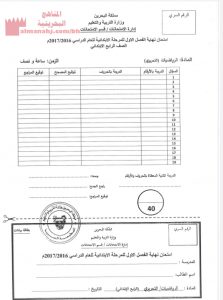 أسئلة امتحان تحريري