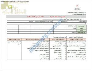 تحضير الكتروني لدرس الإعراب والبناء نموذج ثان (لغة عربية) الخامس