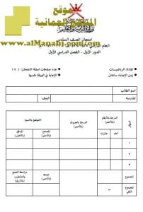 امتحان وإجابة الأسئلة الرسمية للفصل الدراسي الأول الدور الأول (رياضيات) السادس