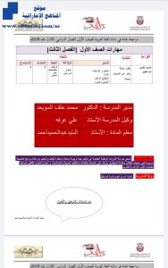 مراجعة عامة عام , (لغة عربية) الأول