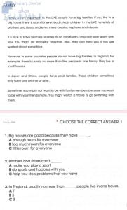 نموذج اختبار, (لغة انجليزية) السادس