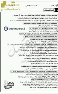 أهم التعليلات والمصطلحات للفصل الأول