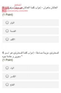 اختبار الكتروني في درس المثنى