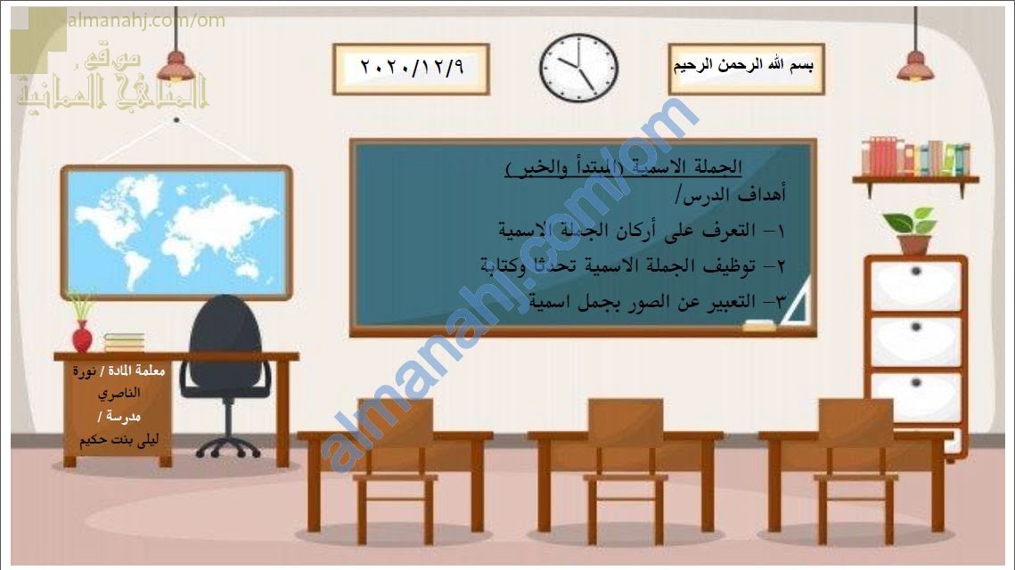 مذكرة تدريب على أساسيات الجملة الاسمية (لغة عربية) الثاني