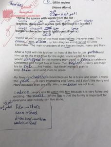 موضوع (A film review (Home Alone في مقرر إنج 101