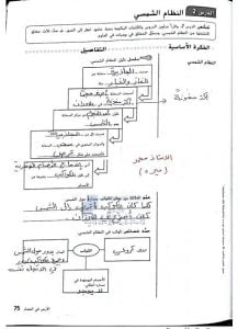 حل الدرس الثاني النظام الشمسي (وحدة الأرض في الفضاء) كتاب الأنشطة, (علوم) السادس
