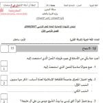 نموذج امتحان نهاية الفصل الأوّل 4 (لغة عربية) التاسع