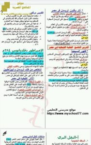 ملخص اجتماعيات للفصل الأول