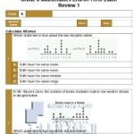 مراجعة اختبار وزاري نهاية الفصل الثالث, (رياضيات) السادس