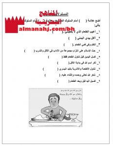 أوراق عمل المسلم لا يذم الطعام